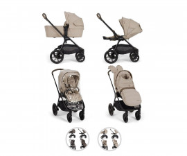 Комбинирана бебешка количка с обръщаща се седалка за деца до 22кг с включени адаптери за столче/кошница за кола Nuna Triv™ LX All-Season Set 3в1, асортимент