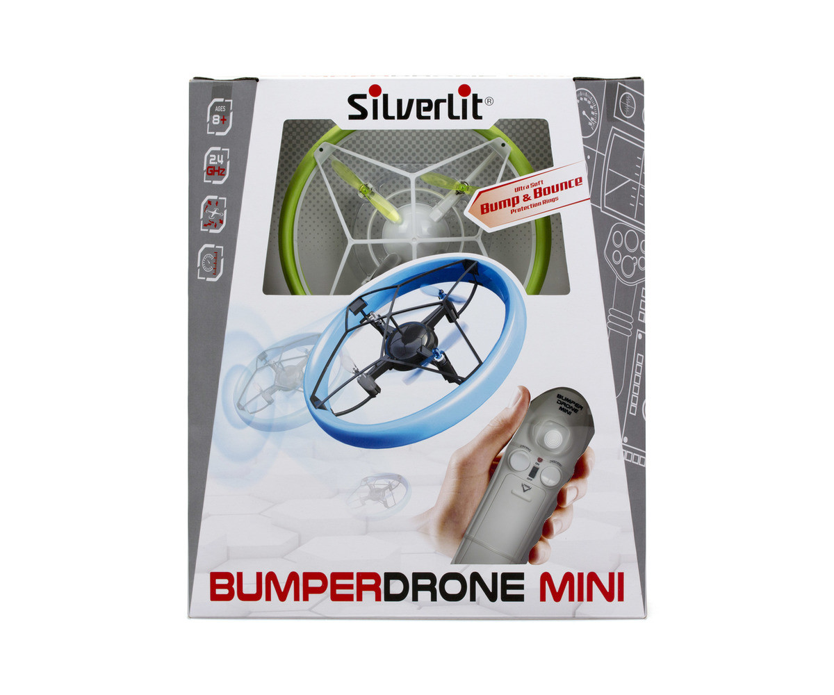 Детска летяща играчка с РУ - Силвърлит - Мини дрон с олекотяване на удара