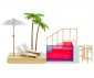 MGA - Кукла Rainbow High Fashion - Плажен клуб и басейн с промяна на цвета 578475EUC thumb 11