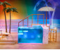 MGA - Кукла Rainbow High Fashion - Плажен клуб и басейн с промяна на цвета 578475EUC thumb 17
