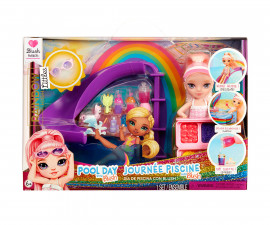 MGA - Малка кукла Rainbow High - Комплект Ден край басейна 522249