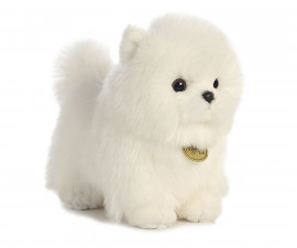 Плюшена играчка Аврора - Бяло кученце Померан, 18см 150521A