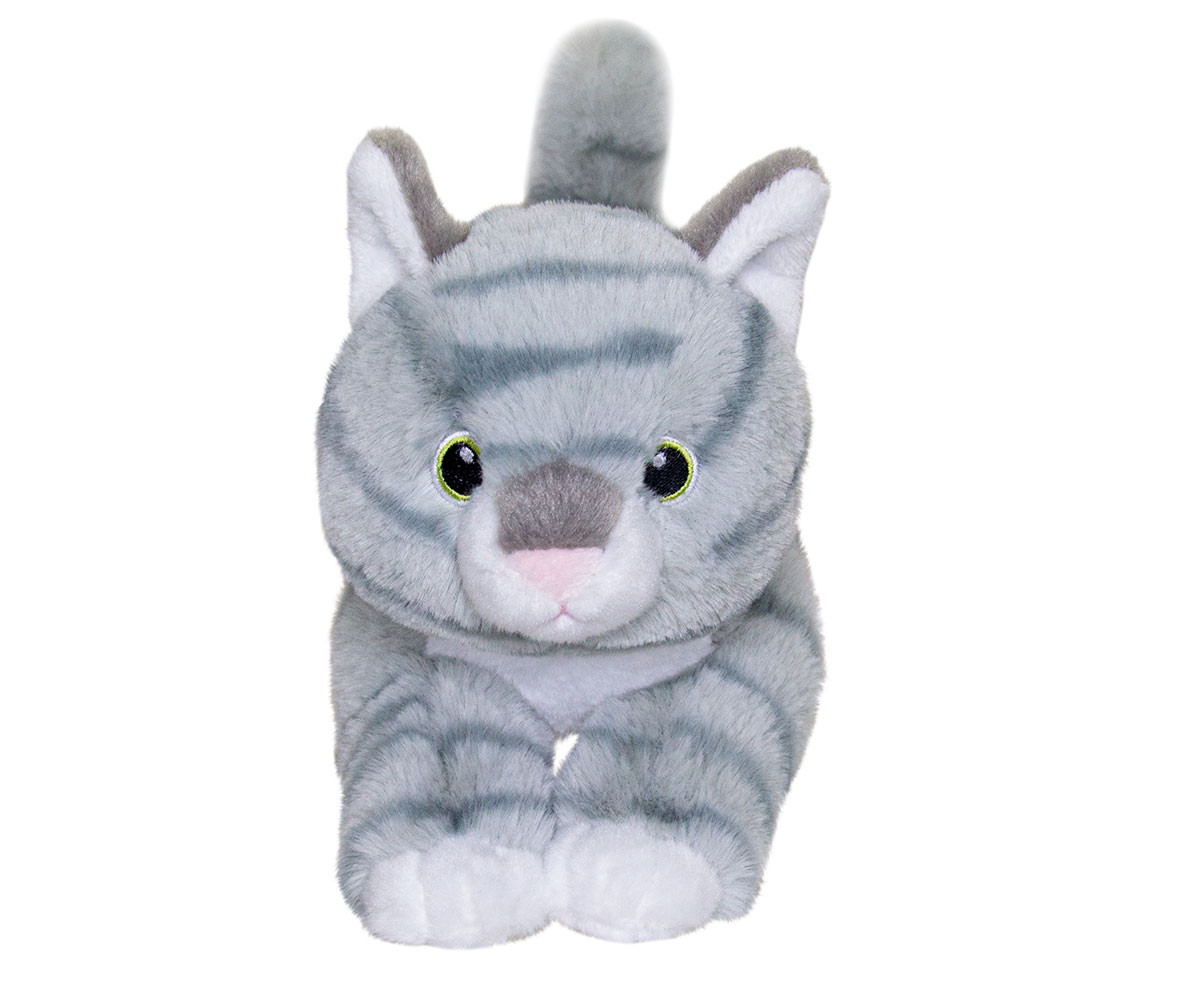 Плюшена играчка Аврора - Еко коте на ивици, 15 см 210055D