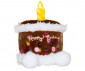 Малка плюшена играчка Аврора - Шоколадова торта за рожден ден, 12 см 240471L thumb 2