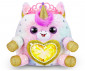 ZURU 9281 - Рейнбоукорнс Fairycorrn Princess: Плюшена изненада, среден размер, розова корона с лилаво сърце и розови крила със сребърен кант thumb 4