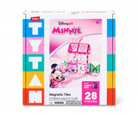 ZURU 18409 - Tytan Disney Series 1 Minnie Travel Set 29 Magnetic Tiles Playset