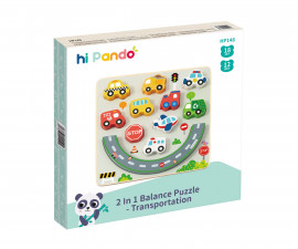 iWood HP148 - Hi Pando: 2 In 1 Balance Puzzle - Transportation