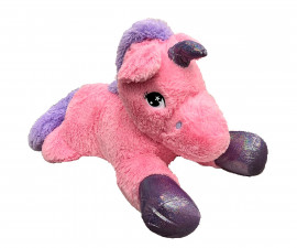 Плюшена играчка - Еднорог, розово и лилаво, 90см TM-011