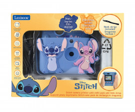 Lexibook DJ130DZ - StarCAM® Print, 3D DISNEY Stitch silicon pouch and custom kit