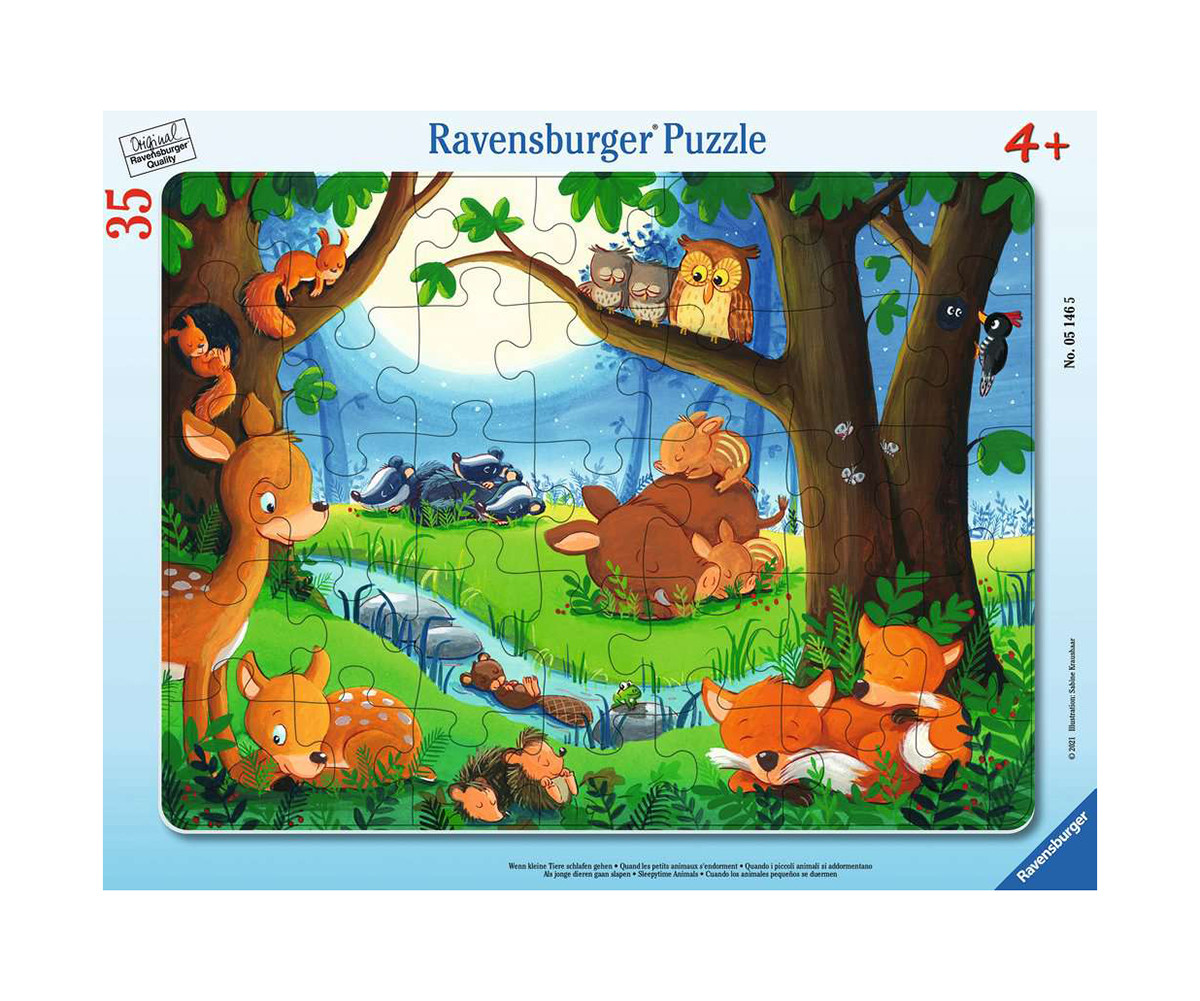 Ravensburger 05146 - Пъзел 35 ел. - Спящи горски животни