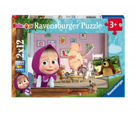 Ravensburger 05645 - Пъзел 2х12 елемента - Маша и Мечокът