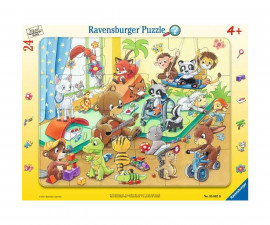 Ravensburger 05662 - Пъзел 24 елемента - В детската градина с животни