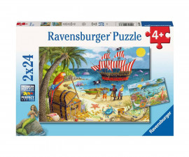 Ravensburger 05676 - Пъзел 2х24 елемента - Пирати и русалки