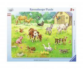 Ravensburger 06143 - Пъзел 11 елемента - Моите любими животни
