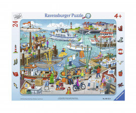 Ravensburger 06152 - Пъзел 24 елемента - Един ден на пристанището