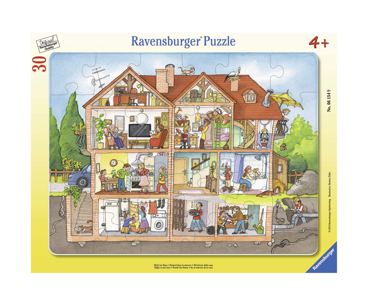 Ravensburger 06154 - Пъзел 30-48 елемента - Вкъщи