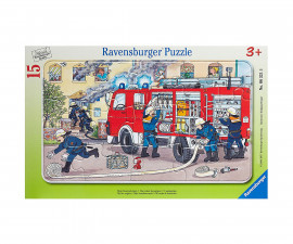 Ravensburger 06321 - Пъзел 15 елемента - Пожарникарска кола