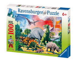Ravensburger 10957 - Пъзел 100 XXL елемента - Динозаври