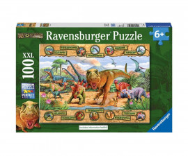Ravensburger 10609 - Пъзел 100 XXL елемента - Динозаври