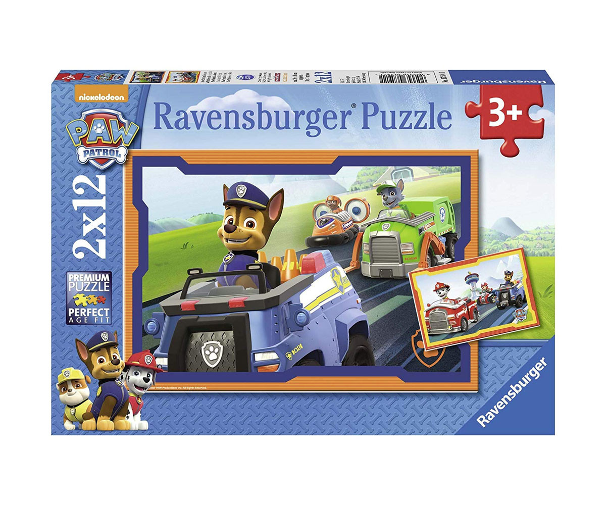 Ravensburger 07591 - Пъзел 2х12 ел. - Пес патрул в действие