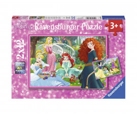 Ravensburger 07620 - Пъзел 2х12 елемента - Дисни принцеси