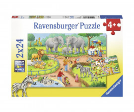 Ravensburger 07813 - Пъзел 2х24 елемента - Зоопарк