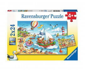 Ravensburger 07829 - Пъзел 2х24 елемента - Морска ваканция