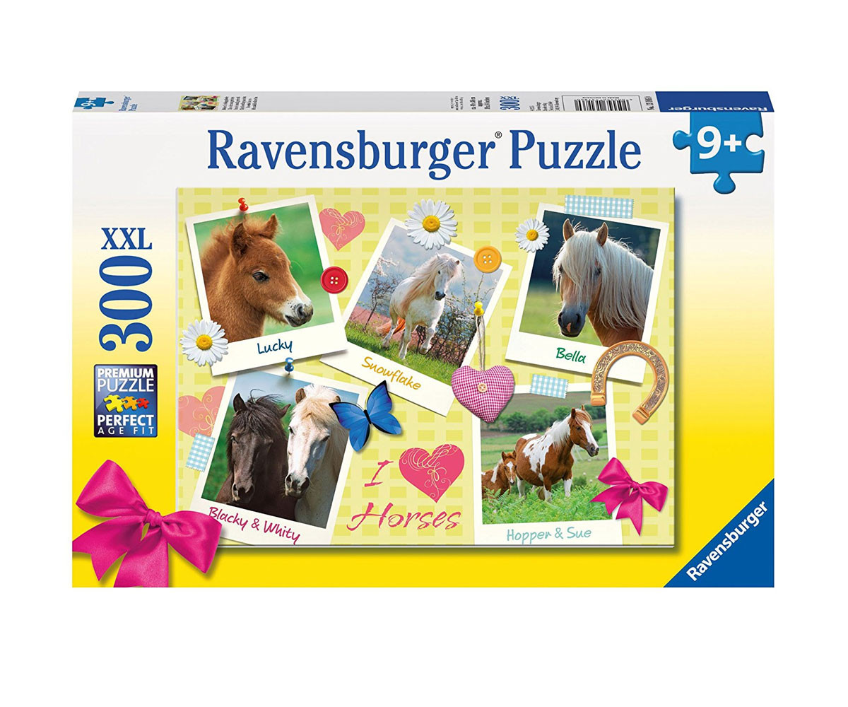 Ravensburger 13186 - Пъзел 300 елемента - Любими коне