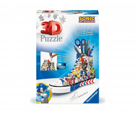 Ravensburger 11593 - 3D Пъзел 108 елемента - Моливник: Обувка Соник