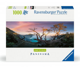 Ravensburger 12000175 - Пъзел панорама 1000 елемента - Езеро в планината Иджен, Ява