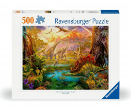 Ravensburger 12000238 - Пъзел 500 елемента - В страната на динозаврите