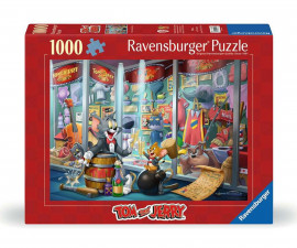 Ravensburger 12000408 - Пъзел 1000 елемента - Зала на славата Том и Джери