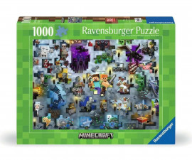 Ravensburger 12000422 - Пъзел 1000 елемента - Майнкрафт банда