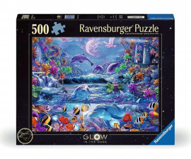 Ravensburger 12000478 - Светещ в тъмното пъзел 500 елемента - Лунна магия