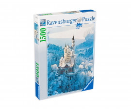 Ravensburger 12000704 - Пъзел 1500 елемента - Замъкът Нойшванщайн през зимата