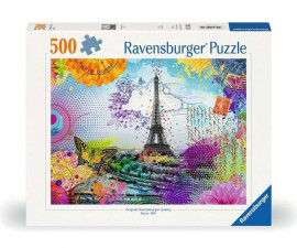 Ravensburger 12000772 - Пъзел 500 елемента - Пощенска картичка от Париж