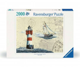 Ravensburger 12000804 - Пъзел 2000 елемента - Романтичен фар