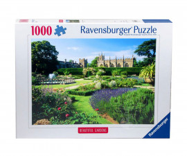 Ravensburger 12000848 - Пъзел 1000 елемента - Красиви градини: Градината на кралицата Замъкът Съдели, Англия