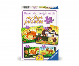 Ravensburger 12000854 - Моят първи пъзел 2/4/6/8 елемента - Забавление с горски животни