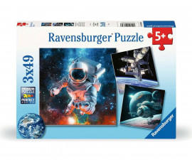 Ravensburger 12000860 - Пъзел 3х49 елемента - Космически приключения