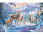 Ravensburger 12000888 - Пъзел 1000 елемента - Сърни и елени през зимата thumb 2