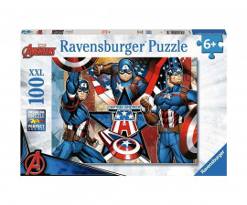 Ravensburger 12001073 - Пъзел 100 XXL елемента - Капитан Америка Марвел