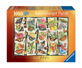 Ravensburger 12001084 - Пъзел 1000 елемента - Тропически пеперуди