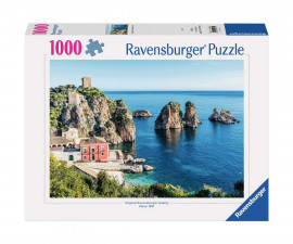 Ravensburger 12001235 - Пъзел 1000 елемента - Скалите Фаралиони, Сицилия