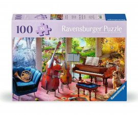Ravensburger 12001366 - Пъзел 100 XL елемента - Четирите сезона на музиката