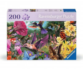 Ravensburger 12001369 - Пъзел 200 XL елемента - Колибри и пеперуди