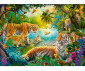 Ravensburger 12001384 - Пъзел 500 елемента - Семейство тигри в Оазиса thumb 2