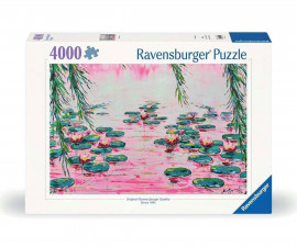 Ravensburger 12001420 - Пъзел 4000 елемента - Розови водни лилии