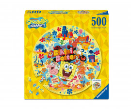 Ravensburger 12001657 - Пъзел 500 елемента - Спондж Боб Квадратни гащи
