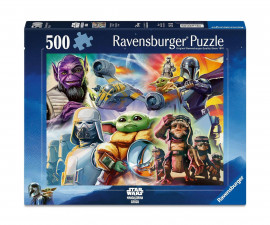 Ravensburger 12001812 - Пъзел 500 елемента - Мандалорианецът и Грогу